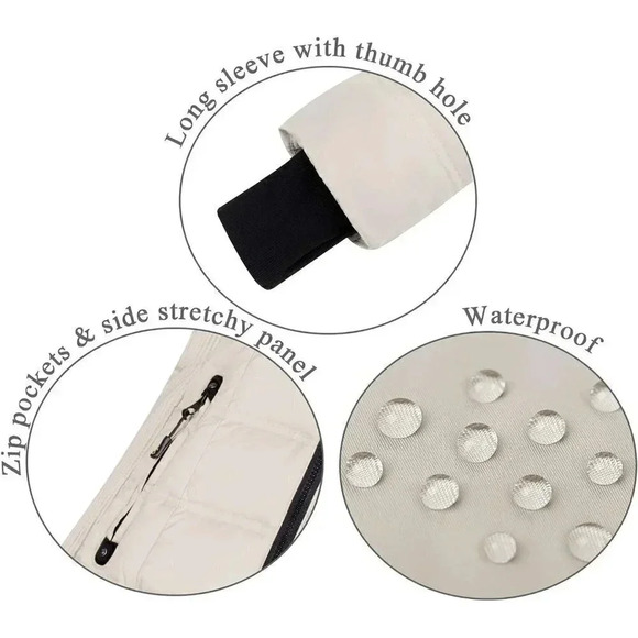 Midweight Down Puffer Warm Hooded Winter Down Jacket for Women - Picture 6 of 6